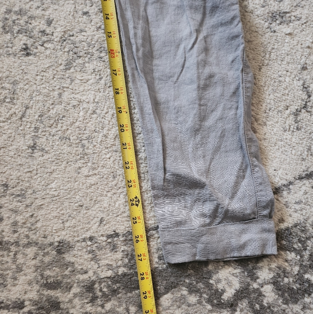 Athleta 100% Linen Elastic Waist Pants - Picture 6 of 7